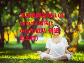 半岛棋牌游戏-LOLtongfu战队(tongfu战队 待遇怎么样)